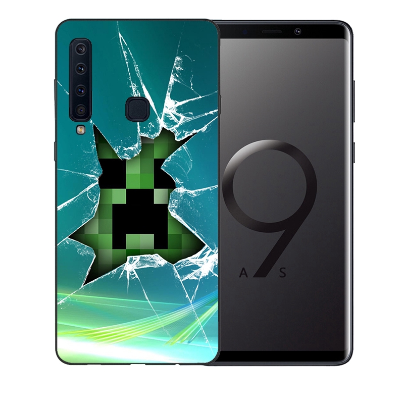 Ốp Điện Thoại Hình game Minecraft Cho Samsung Galaxy J6 A6 Plus A5 A7 A8 A9 2018 Note 8 9 10