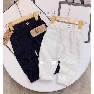 Quần kaki đen trắng size nhí