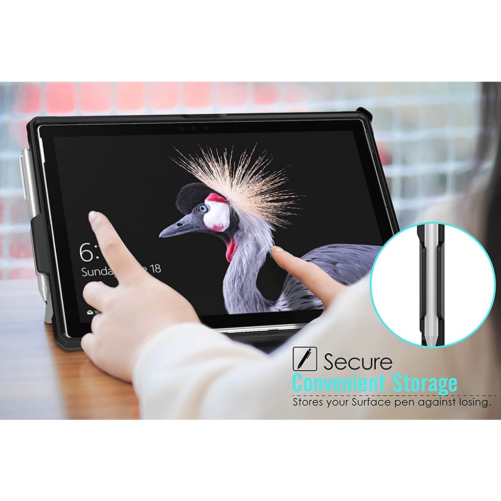 Ốp Máy Tính Bảng Có Giá Đỡ Bút Cho Microsoft Surface Pro 7 Pro 6 Pro 5 Pro 4 Surface Go 2