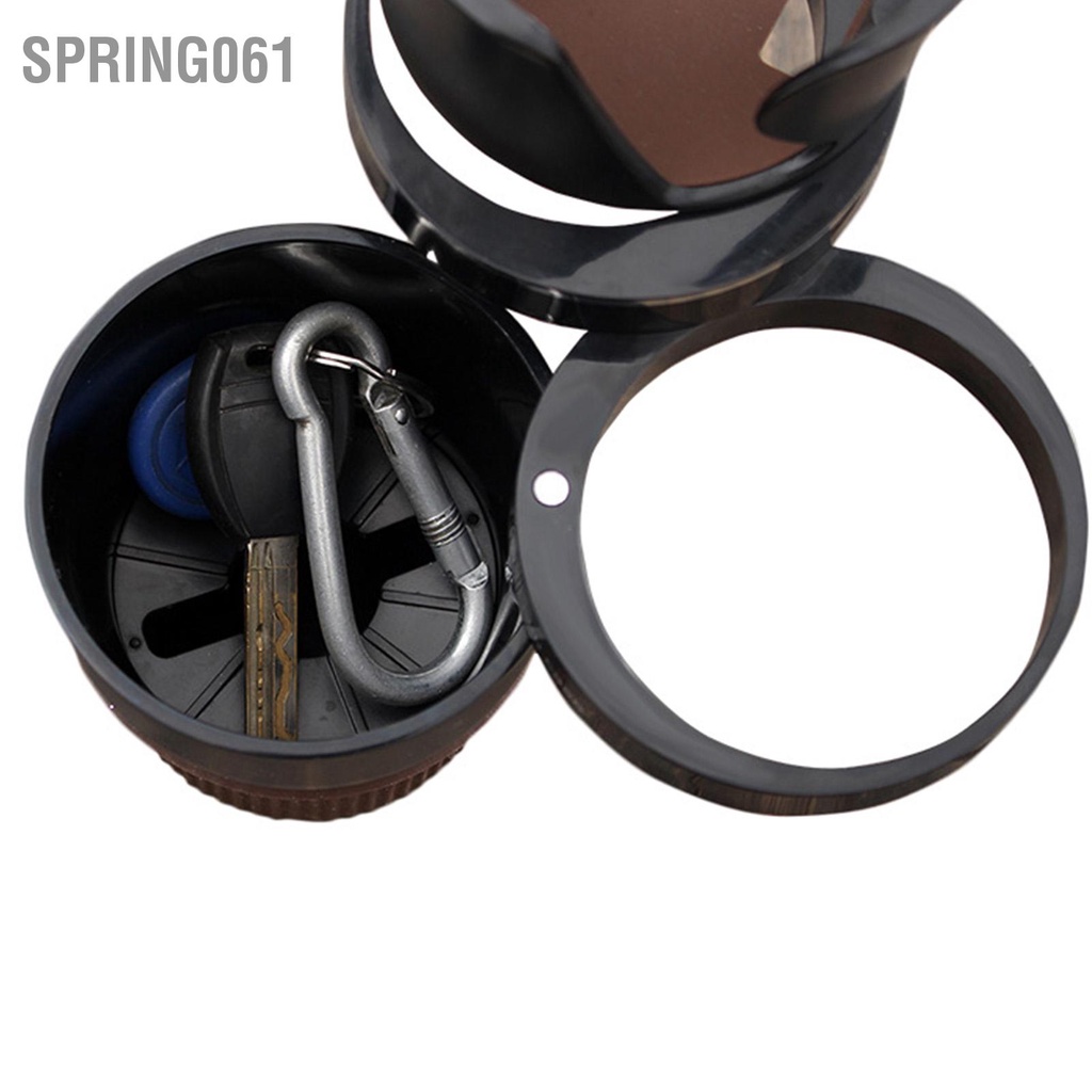 Spring061 Giá đỡ cốc lưu trữ trên ô tô Xoay 360 ° Vòng silicon không trượt đa chức năng cho Chén trà chìa khóa