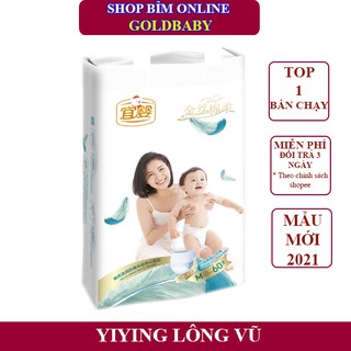 Tã Bỉm Quần/Dán Yiying Lông Vũ Cao Cấp 2021 Đủ Size S72/M60/L52/XL44/XXL40