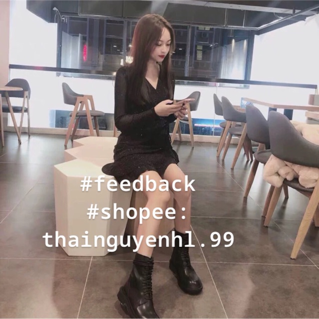 (Có sẵn) Váy nhũ bling bling dài tay lấp lánh / Đầm vạt chéo Quảng Châu | BigBuy360 - bigbuy360.vn
