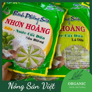 Bánh phồng sữa nước cốt dừa Nhơn Hoàng bánh tráng sữa dừa sầu riêng 400g/bịch thơm ngon - 14021190