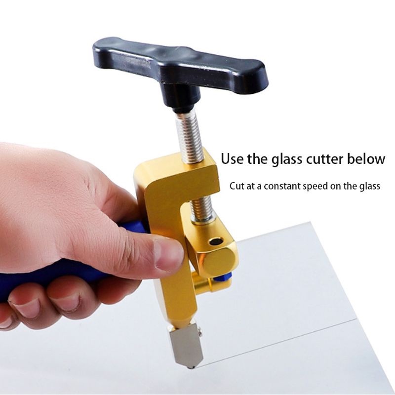 Lưỡi cắt gạch men Máy cắt kính 2 trong 1 Dao cắt kính chữ t,sử dụng để gạch men, gương, kim cương và khoáng chất