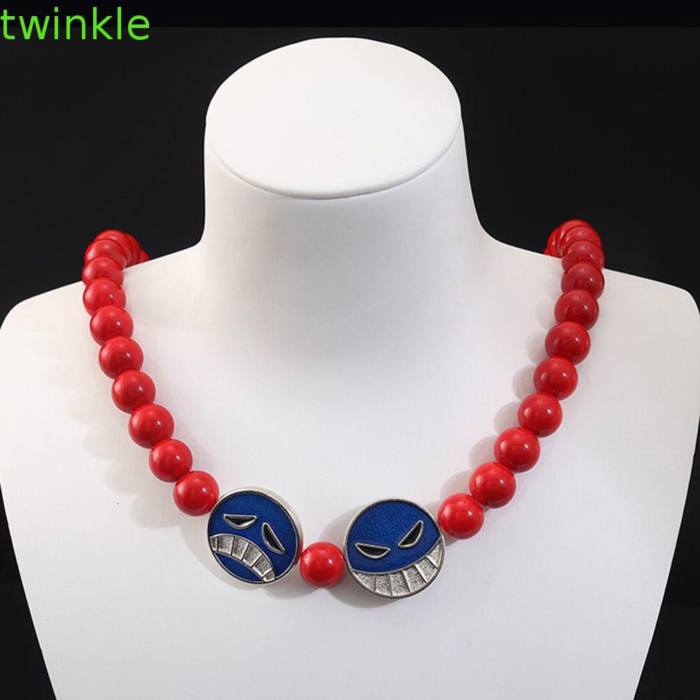 Vòng Cổ Choker Đính Hạt Đỏ Hình Đám Mây Hóa Trang Anime Naruto Sáng Tạo Cá Tính Cho Nam Và Nữ D Ace