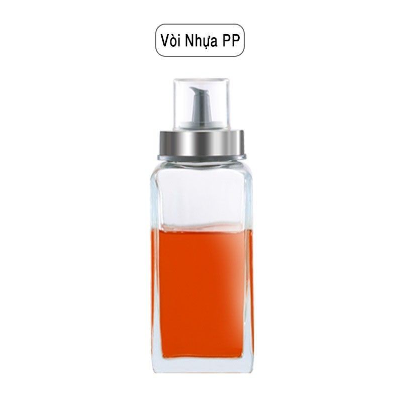 Chai Đựng Dầu Ăn Thủy Tinh Thân Vuông, Nước mắm, Gia vị trong bếp 500ML | BigBuy360 - bigbuy360.vn