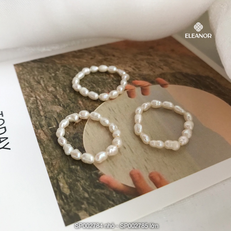 Nhẫn Eleanor Accessories ngọc trai nhân tạo xinh xắn phụ kiện trang sức thời trang sành điệu