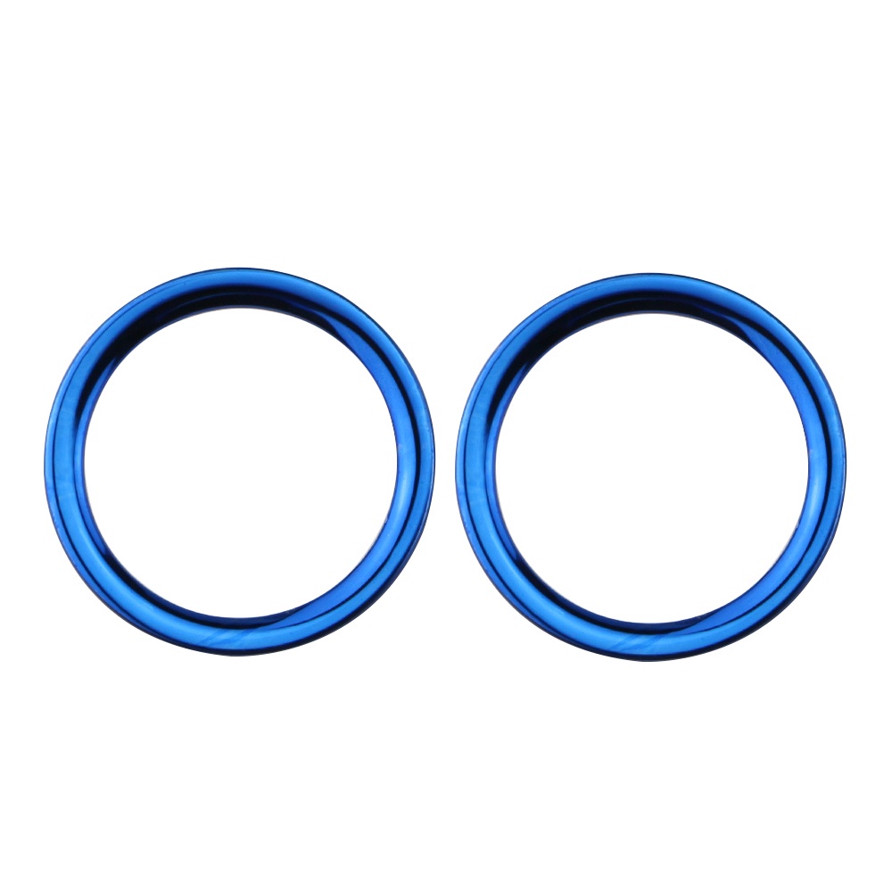 Set 2 Miếng Dán Trang Trí Lỗ Thông Khí Xe Hơi Nissan Kicks 2016-2021 Bằng Thép Không Gỉ