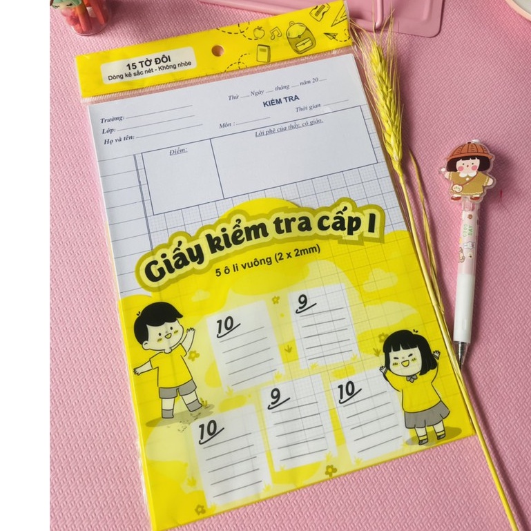 Giấy kiểm tra 5 ô ly (2*2mm) ndbooks