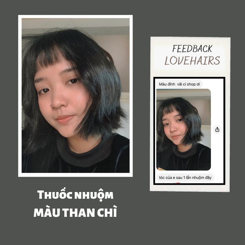 Thuốc Nhuộm Tóc Than Chì - Màu Tóc Cá Tính Mà Không Rực Rỡ, Đẹp Theo Chất Riêng Của Bạn - Love Hairs | BigBuy360 - bigbuy360.vn