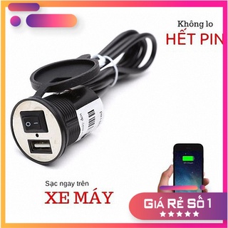 Sạc điện thoại lắp trên xe máy 2.1a