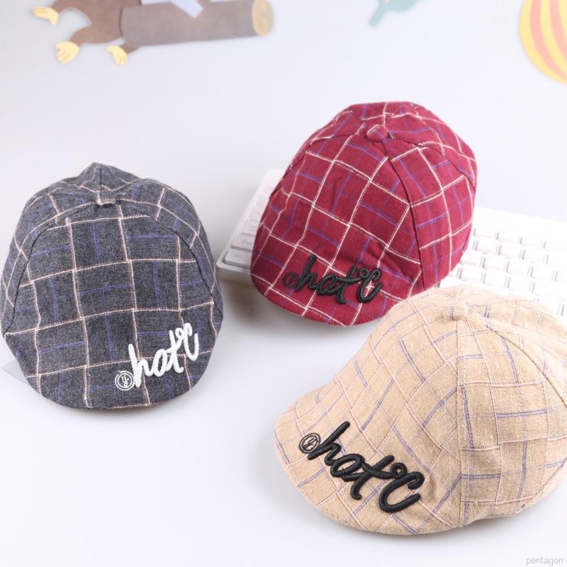 Mũ nồi hoạ tiết kẻ sọc phong cách retro xinh xắn cho bé