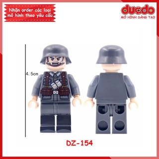 Minifigures Lính phát xít Đức siêu chất mới nhất - Đồ chơi Lắp ghép Xếp hình Mini lính Army WW2 DZ 154