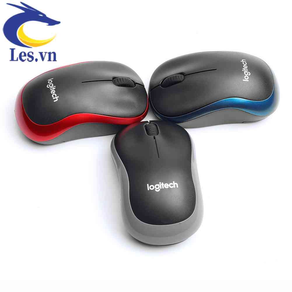 Chuột Quang Gaming Logitech M185 2.4 GHz Không Dây, 3 NúT BấM 1000DPI