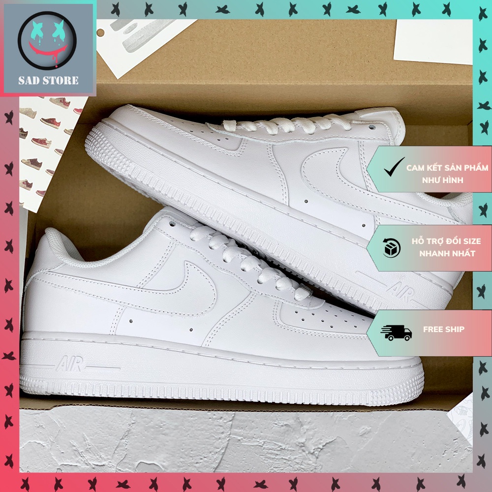 Giày_Nike Trắng Nam Nữ, Giày_Nike Air Force 1 Thể Thao Sneaker Full Box + Bill Free Ship Toàn Quốc | BigBuy360 - bigbuy360.vn