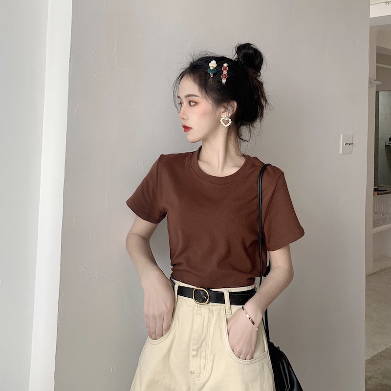 Áo croptop ngắn tay thời trang cá tính