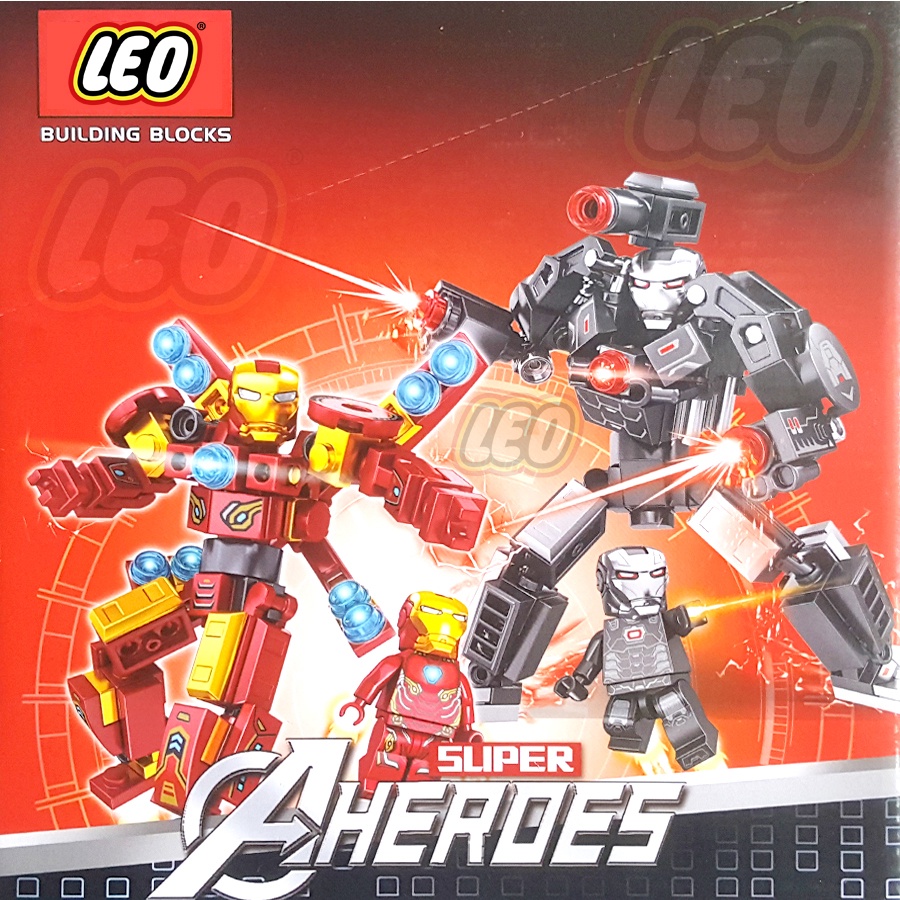 Combo 2 lego robot mini Iron Man người sắt, món quà tặng tuyệt vời cho các bé thỏa sức sáng tạo