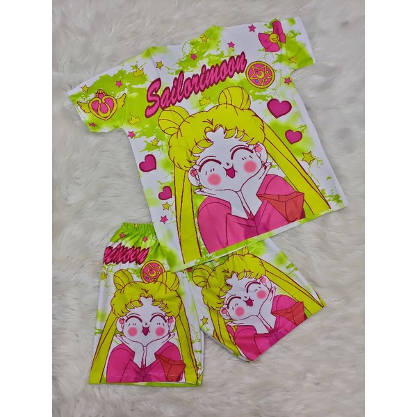 Bộ tay ngắn quần đùi thun lạnh 3d thái cho bé trai/gái(size đại)