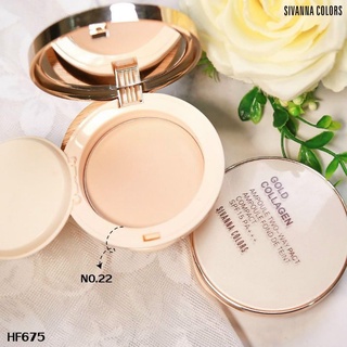 Phấn phủ nén siêu mịn sivanna colors gold collagen 💚
