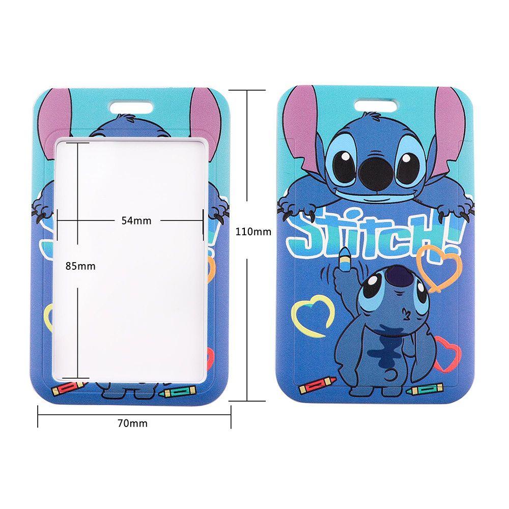 Dây Đeo Thẻ ID / Móc Khóa / Điện Thoại Họa Tiết Stitch Dễ Thương Dùng Làm Quà Tặng Cho