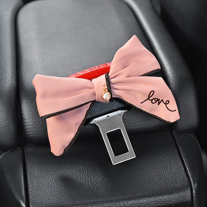 Chốt khóa dây đai an toàn hình nơ bướm dành cho xe hơi
