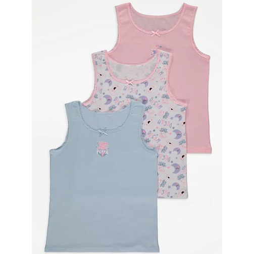 Set 3 áo ba lỗ Geogre họa tiết Peppa