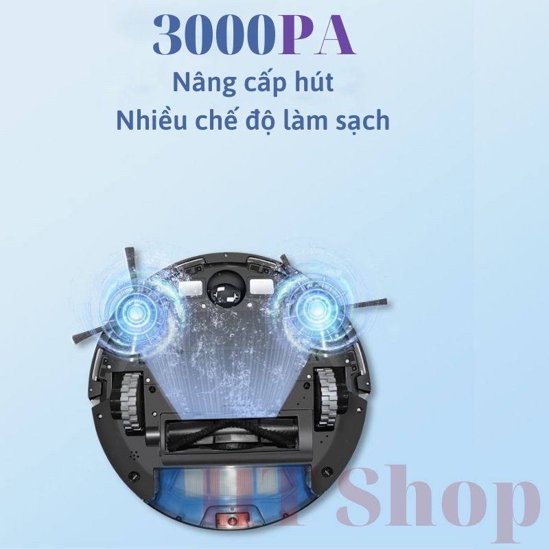Robot hút bụi lau nhà, thông minh LDS12 tự sạc pin - điều khiển qua APP điện thoại - khả năng leo dốc cực đỉnh
