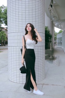 Các mẫu chân váy công sở dài