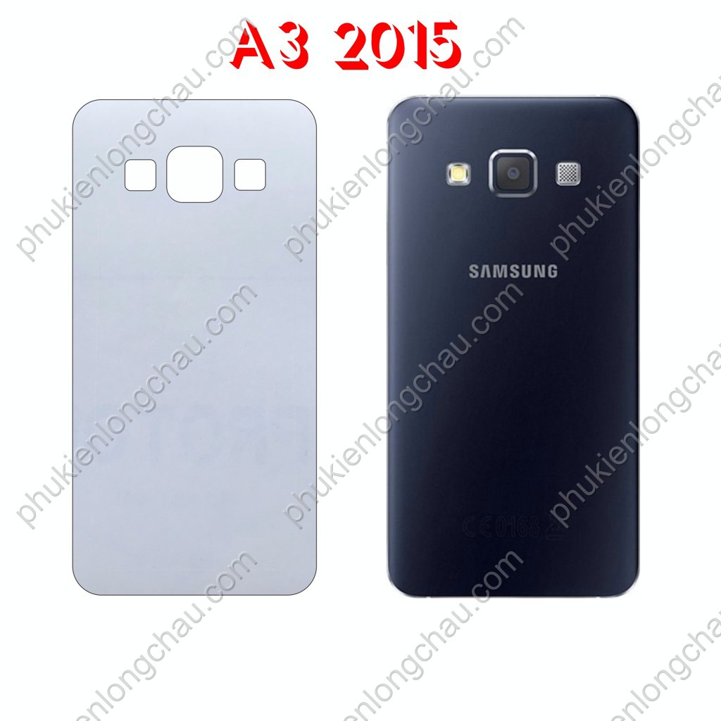 Miếng Dán Lưng Samsung A3 2015 Decal Trong Nhám Chống Vân Tay