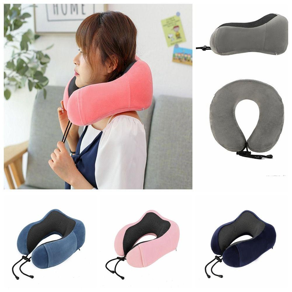 WATTLE Gối Kê Cổ Hình Chữ U Chăm Sóc Sức Khỏe Chậm Không Cần Mang Theo Túi