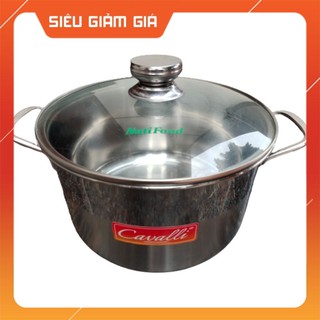 Nồi Inox Cao Cấp, Nồi Inox Luộc Gà 3 đáy Đường Kính 24cm