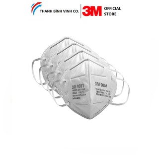 Set 1, 5  Khẩu Trang 3M 9001 Bảo Vệ Hô Hấp, Lọc Bụi Mịn pm 2.5