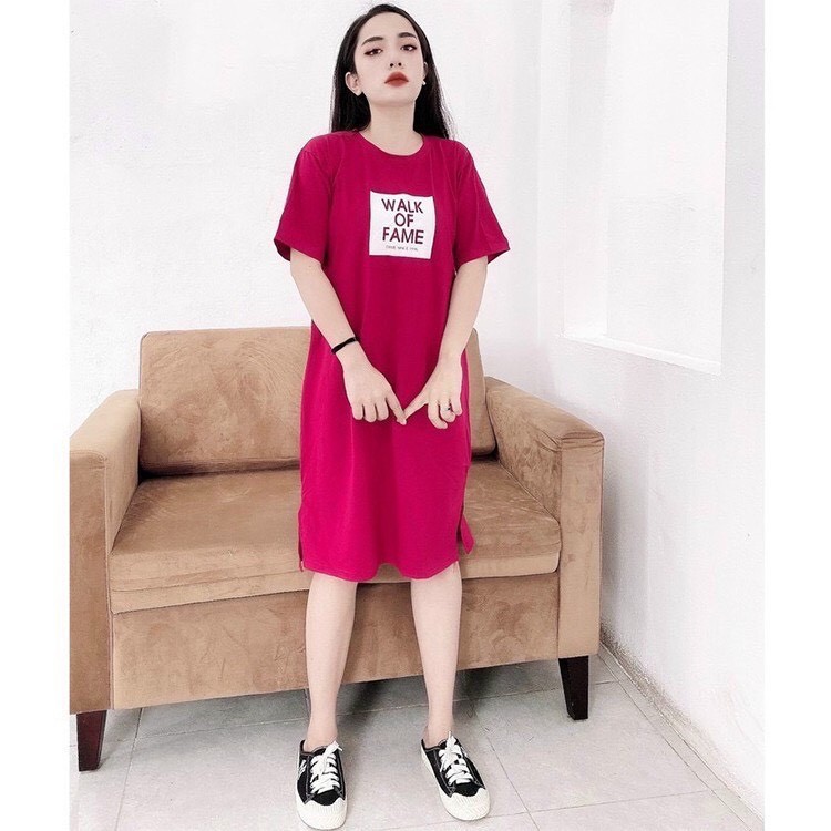 Đầm Suông Dáng Dài Walk Of Fame Váy Phông Chất Thun Cotton Co Dãn
