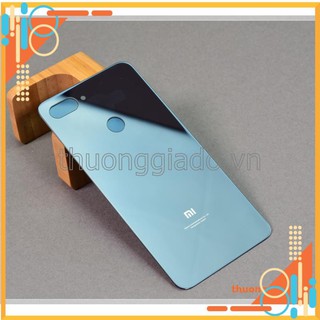 Thay kính lưng Mi 8 Lite, nắp lưng kính, nắp kính đậy pin Mi8 Lite