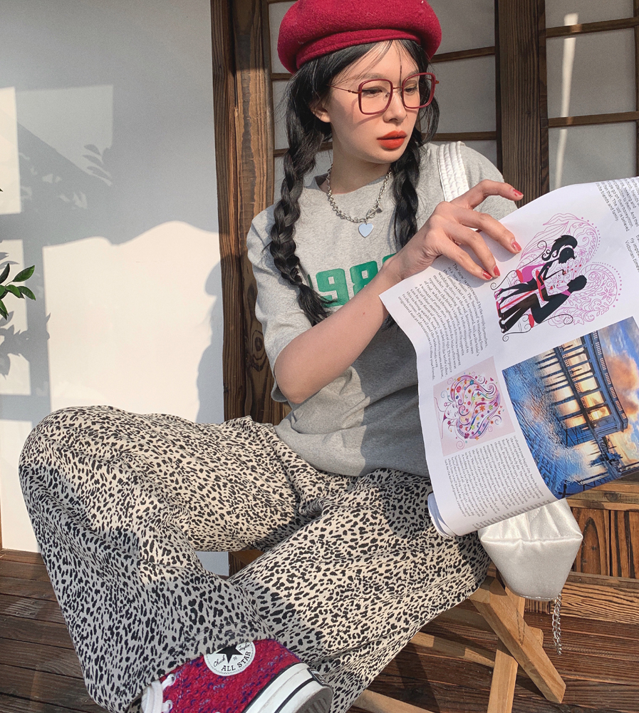 Quần Ống Rộng In Họa Tiết Da Báo Cá Tính 42798 | BigBuy360 - bigbuy360.vn