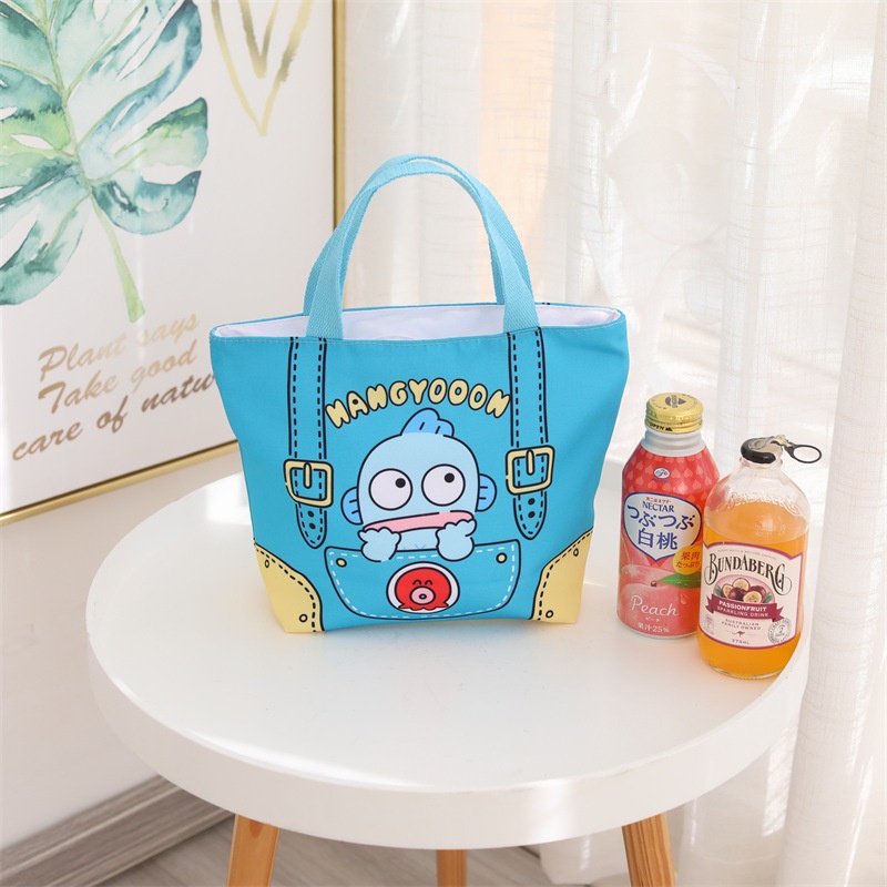 Sanrio Kuromi Túi Đựng Cơm Trưa Vải Canvas Có Tay Cầm Họa Tiết Melody Cinnamon Hoạt Hình Pachacco Sành Điệu Cho Học Sinh
