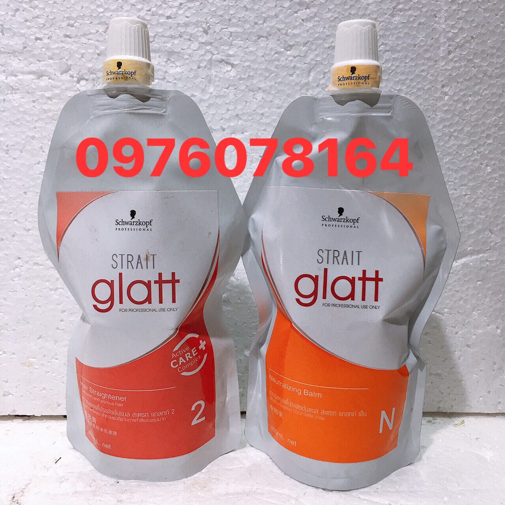 Thuốc uốn duỗi tóc Schwarzkopf Glatt 400mlx2 ( Thái Lan) ( nguyên cặp)