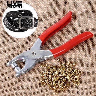 Kìm bấm lỗ khoen grommets + 100 đinh tán chuyên dụng chất lượng cao