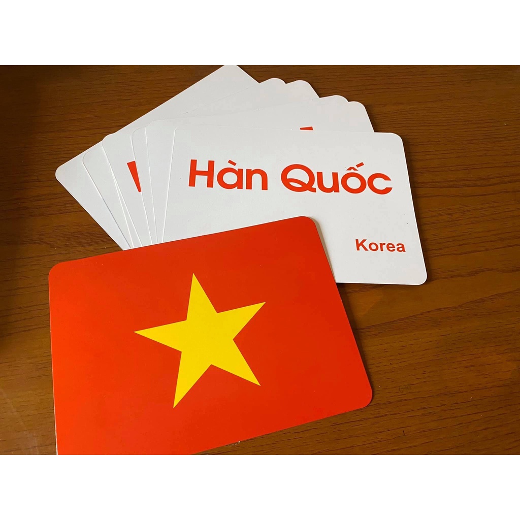 Thẻ học A5 ép Plastic,Ko THẤM NƯỚC, siêu BỀN ĐẸP, dạy bé nhận biết TGXQ