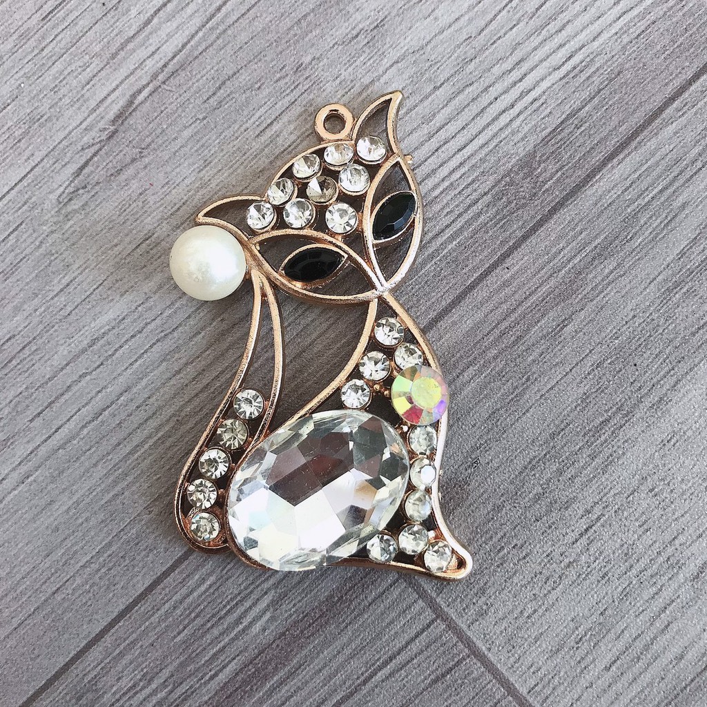 Các loại thiên nga ,  mèo , hồ ly đính đá phụ kiện nguyên liệu handmade, trang trí diy