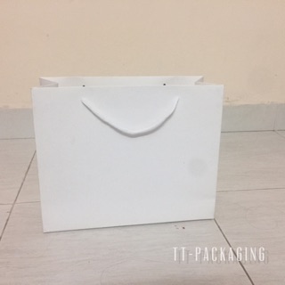 Combo 5 Túi giấy kraft trắng trơn.