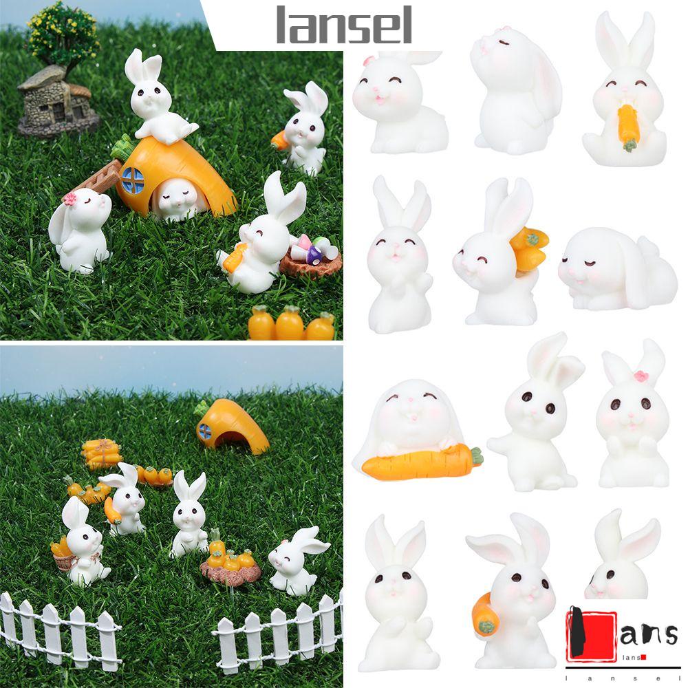 Đồ trang trí Chú Thỏ Mini Dễ Thương Dùng Trang Trí Sân Vườn Độc Đáo