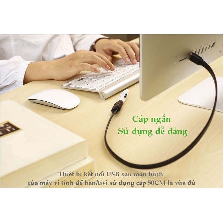 Dây nối dài cổng USB 3.0 2m dẹt UGREEN 10808