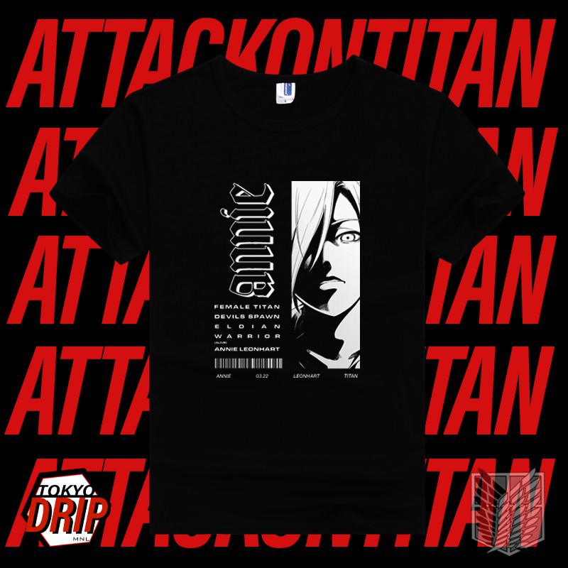 (SALE 50%) Áo Thun Anime Shirt Attack on Titan AOT Annie Leonhart Female Season 4 t độc đẹp giá rẻ