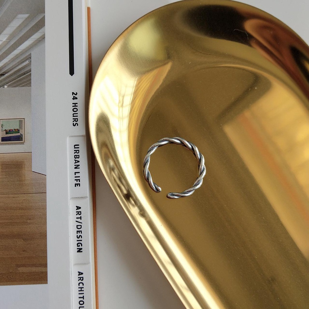 Bộ 2 nhẫn hợp kim nhôm thiết kế mặt cười phong cách Hàn Quốc xinh xắn thời trang dành cho nữ