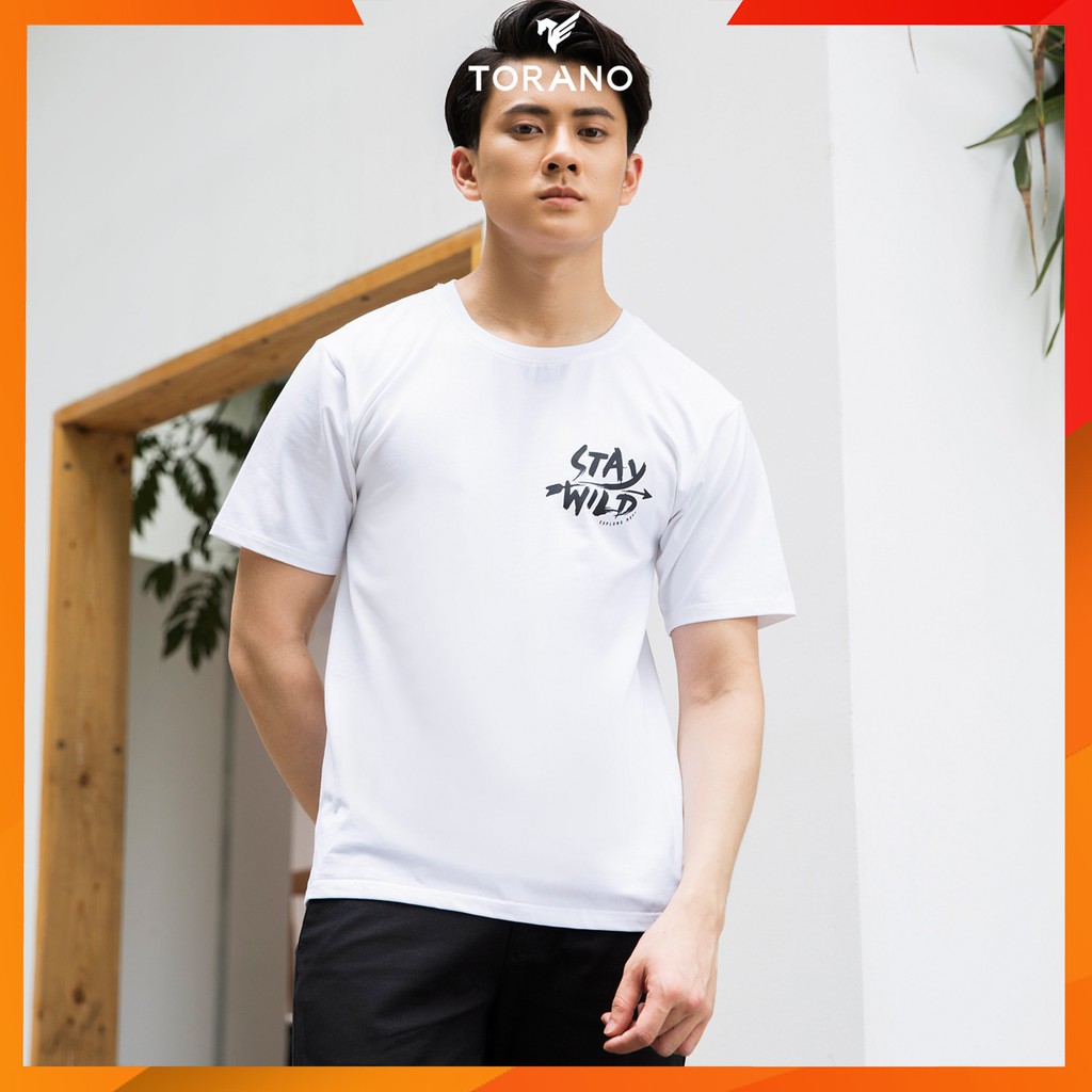 Áo thun nam cổ tròn in hình TORANO Stay Wild TS407, áo phông cotton silky nhẹ, mềm, hình in sắc nét không nhàu phai | BigBuy360 - bigbuy360.vn