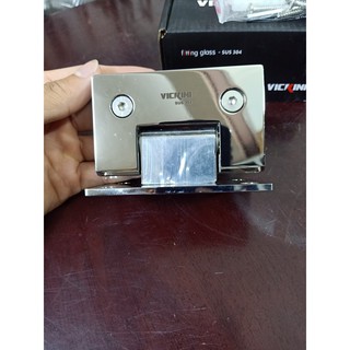 Kẹp kính inox 304 đúc chính hãng Vickini 66078.090