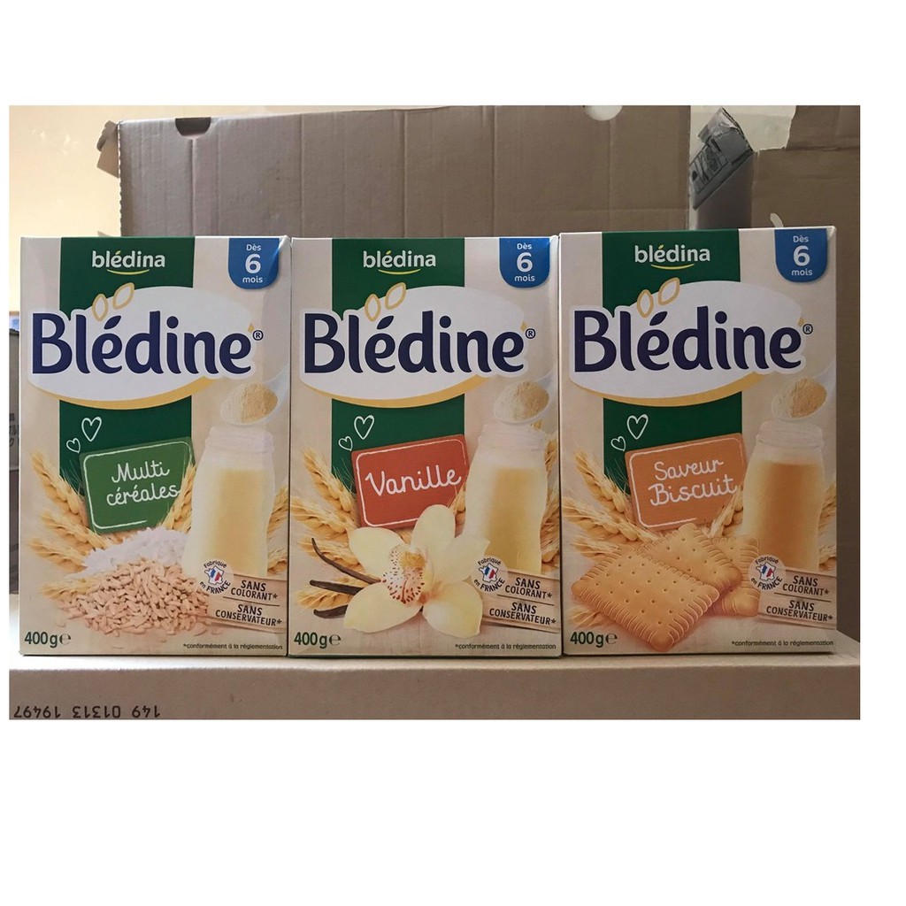 Bột pha sữa bledina 6+ 400g date t4/2022