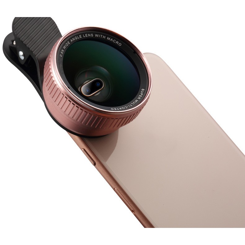 2 In 1 Mobile Phone Camera Lens Kits With 0.6X HD Super Wide Angle & Macro Lens For Dual lens Phone