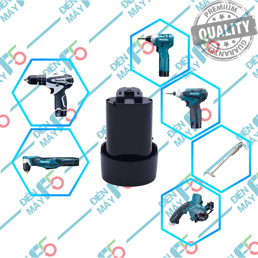 DMF5 Vỏ, mạch pin Makita BL1013 10.8V/11.1V nhận sạc zin Makita